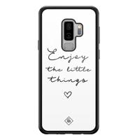 Samsung Galaxy S9 Plus glazen hardcase - Enjoy life