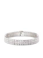 Hatton Labs bracelet serti de cristal à logo gravé - Argent