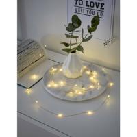 Konstsmide 1461-160 Micro-lichtketting Binnen werkt op batterijen Aantal lampen 40 LED Warmwit Verlichte lengte: 3.9 m - thumbnail