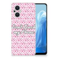 OPPO Reno8 Lite Silicone-hoesje Flowers Pink DTMP