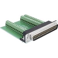 Delock Adapter Sub-D 37-polige stekker naar terminalblok 39-polig