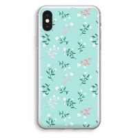 Small white flowers: iPhone XS Transparant Hoesje - thumbnail