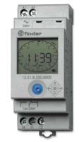 Finder 12.51.8.230.0000 Schakelklok voor DIN-rails 230 V/AC 1x wisselcontact 16 A 250 V/AC Dagprogramma, Weekprogramma