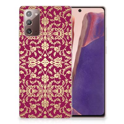 Siliconen Hoesje Samsung Note 20 Barok Pink Siliconen Hoesje Samsung Note 20 Barok Pink