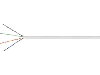 Goobay 68941 Netwerkkabel CAT 5e U/UTP 4 x 2 x 0.12 mm² Grijs 100 m