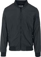Urban Classics Heren Light Jacket Bomber Jacket, zwart, L