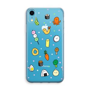 Happy bento friends: iPhone XR Transparant Hoesje