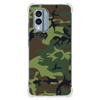 Nokia X30 Doorzichtige Silicone Hoesje Army Dark