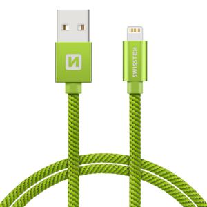 Swissten Lightning naar USB Kabel 1.2M Groen