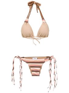 Amir Slama striped bikini set - Tons neutres