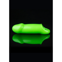 Ouch! by Shots Smooth Thick Stretchy Penis Sheath - Glow in the Dark