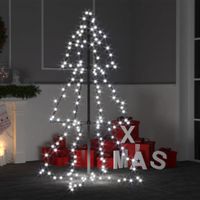 Kegelkerstboom 160 LED's binnen en buiten 78x120 cm