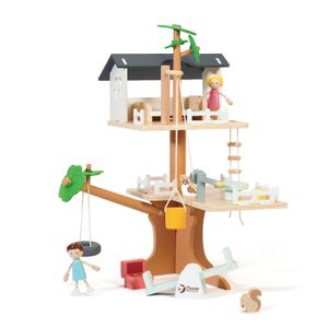 Classic World World World Houten Poppenhuis Boomhut, 31dlg.