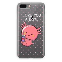 Love You A Lotl: iPhone 8 Plus Transparant Hoesje - thumbnail