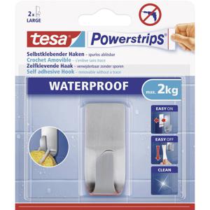 tesa POWERSTRIPS® Waterproof haak Metaal Inhoud: 1 stuk(s)