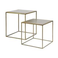 BePureHome Metallic Bijzettafel Set van 2