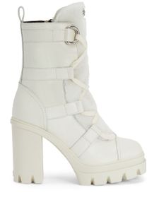 Giuseppe Zanotti bottines Leyre en cuir - Blanc