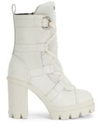 Giuseppe Zanotti bottines Leyre en cuir - Blanc