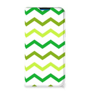 iPhone 14 Pro Max Hoesje met Magneet Zigzag Groen