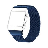 Fitbit Ionic Milanese bandje - Maat: Large - Blauw