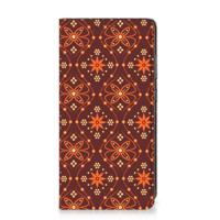 Samsung Galaxy A52 Hoesje met Magneet Batik Brown