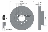 Remschijf TEXTAR, Remschijftype: Binnen geventileerd, u.a. für Mercedes-Benz, VW - thumbnail