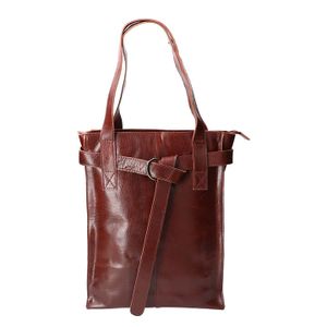 Revival by Leather Design Shopper Italia Cognac