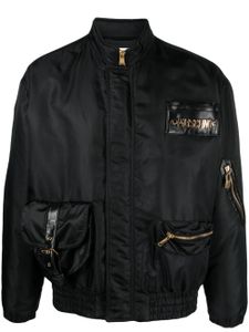 Moschino veste bomber à logo - Noir