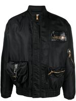 Moschino veste bomber à logo - Noir - thumbnail