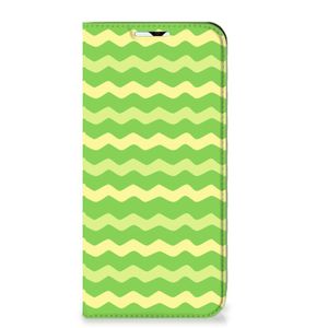 Samsung Galaxy A23 Hoesje met Magneet Waves Green