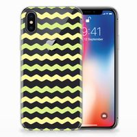 Apple iPhone X | Xs TPU bumper Waves Yellow - thumbnail