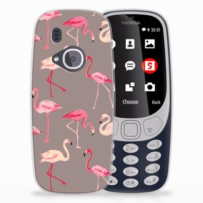 Nokia 3310 (2017) TPU Hoesje Flamingo