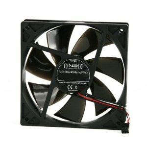 NoiseBlocker BlackSilent Pro PE-P PC-ventilator Zwart (b x h x d) 92 x 92 x 25 mm