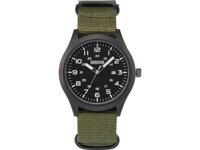 Eurochron Quartz Horloge EQAU 2701 (Ø x h) 43 mm x 11 mm Antraciet Materiaal (behuizing): RVS Materiaal (armband): Linnen