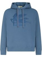 ETRO hoodie en coton à logo brodé - Bleu - thumbnail