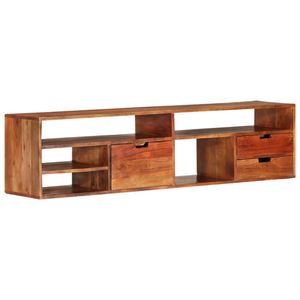 Tv-meubel 140x30x35 cm massief acaciahout