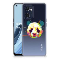 OPPO Reno 7 5G | Find X5 Lite Telefoonhoesje met Naam Panda Color - thumbnail