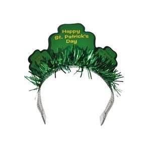 Happy St. Patricks day diadeem/haarband voor volwassenen