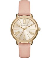 Horlogeband Michael Kors MK2558 Leder Roze 16mm - thumbnail