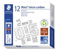 STAEDTLER 250 05-B Mars Micro Refill Leads voor Mechanische Potloden - B, 0.5mm (Doos van 12 x Buizen van 12 Leads)