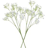 3x stuks kunstbloemen Gipskruid/Gypsophila takken wit 70 cm - thumbnail