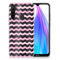 Xiaomi Redmi Note 8T TPU bumper Waves Roze - thumbnail