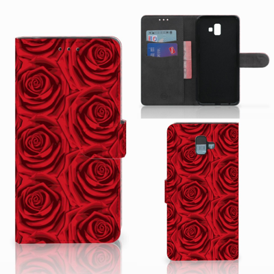 Samsung Galaxy J6 Plus (2018) Hoesje Red Roses Samsung Galaxy J6 Plus (2018) Hoesje Red Roses