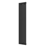 Plieger Designradiator Trento 814 Watt Middenaansluiting 180x35 cm Black Graphite