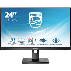 Philips 242S1AE LCD-monitor Energielabel E (A - G) 61 cm (24 inch) 1920 x 1080 Pixel 16:9 4 ms Hoofdtelefoonaansluiting, Audio-Line-in IPS LED