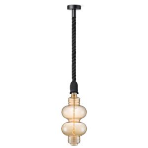 Home sweet home hanglamp Leonardo zwart Diabolo - amber