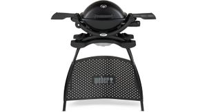 Weber Q 1200 met stand Zwart