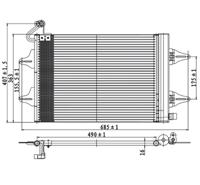 Condensor, airconditioning PowerMax, u.a. für Seat, Skoda, VW