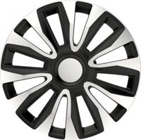 AutoStyle wieldoppen Mega 15 inch ABS zilver/zwart set van 4