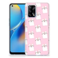 OPPO A74 4G TPU Hoesje Sleeping Cats